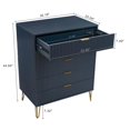 thumbnail image 3 of DUMBO 5-Drawer Tall Dresser from Engineered Wood in Midnight Blue, 3 of 10