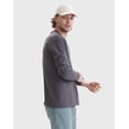 thumbnail image 4 of Hanes Beefy-T Unisex Long Sleeve T-Shirt Charcoal Heather S, 4 of 9