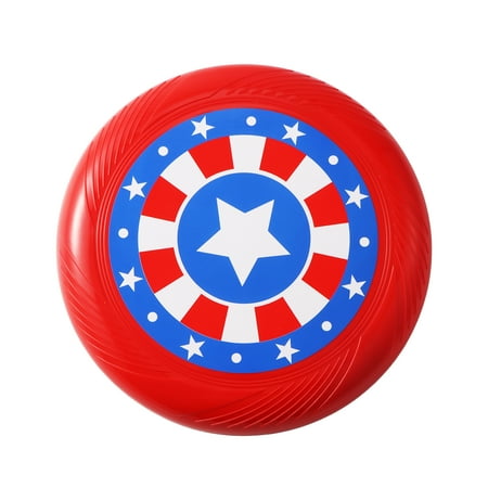 Red Flying Disk Toy, 100% Recycled Plastic, 9.9 inch, by Play Day Brand