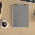 thumbnail image 4 of WFDC Top Spiral Notebook 8.3x5.6 Steno Notebook Top Spiral Notebook 60 Pages Top Bound Spiral Notebook Cover Inner Pocket,Spiral Notebook for Work Office Gift,A5 - Grid Paper - Gray, 4 of 5