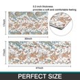 thumbnail image 7 of White Pioneer Flower and Paisley Pattern Kitchen Rugs Sets Of 2,Anti Fatigue Kitchen Mat Rugs Non Slip Washable,Decorative Kitchen Floor Mats for Kitchen,Sink,Laundry,17"x30"+17"x47", 7 of 7