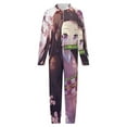 thumbnail image 4 of Demon Slayer Nezuko Kids Hooded Jumpsuit Union Suit Onesie One Piece Blanket for Boys Girls, 4 of 7
