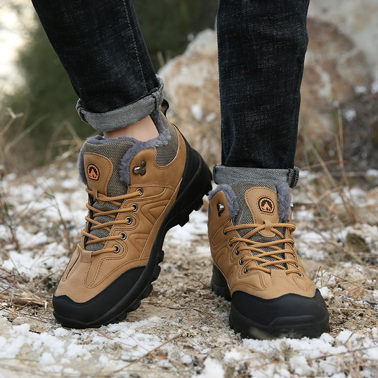 LUOGENLI Male Mens Sneakers Size 9 4E Men Winter Sneakers Outdoor Shoes Padded Warm Cotton Shoes Lightweight Hiking Shoes Large Size Hiking Shoes on Sneakers for Men 46 Walmart