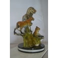 thumbnail image 4 of Family of Lions Bronze Statue - Lion King -  Size: 21"L x 22"W x 28"H., 4 of 8