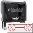 thumbnail image 1 of Large Self-Inking OCR Stamp, Trodat Printy 4913, Press and Print Stamping, Impression Size 7/8" x 2-1/4", Up to 10,000 Impressions - Red Ink, 1 of 10