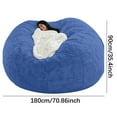 1pc Chair Cover Large Circular SoftFluffy Comfortable Velvet Sofa Cover