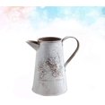 thumbnail image 2 of Jarrón de campo francés antiguo, jarra Original, Cubo de peltre Retro, jarrón, decoración de jardín Ormromra WL-00788-2, 2 of 9