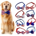 thumbnail image 2 of opvise Dog Neck Tie Fashion Bow-knot Adjustable Printed Pet Bow Collar Dog Accessories for Independence Day 4, 2 of 8