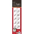 thumbnail image 2 of Designer Stencils 1.25 Inch Script Numbers Cake Stencils Beige/semi-transparent, 2 of 4