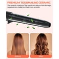 thumbnail image 4 of 5 in 1 Curling Iron Wand Set, Ohuhu Upgrade Curling Wand 5Pcs 0.35 to 1.25 Inch Interchangeable Ceramic Barrel Heat Protective Glove, Dual Voltage Hair Crimper for All Hair Type,, 4 of 8