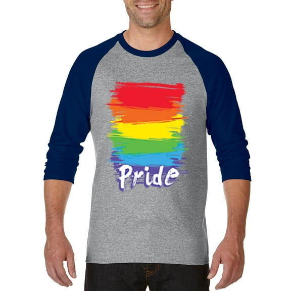 Artix - Mens Raglan Sleeve Baseball T-Shirts - Rainbow Pride