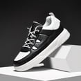 thumbnail image 4 of Men's & Unisex Chunky Platform Sneakers with Height - Low-Top Skate Shoes, Thick MD Sole for Outdoor, Casual Wear & Skateboarding - All-Season Comfortable Sneakers Suitable for Men &, 4 of 10