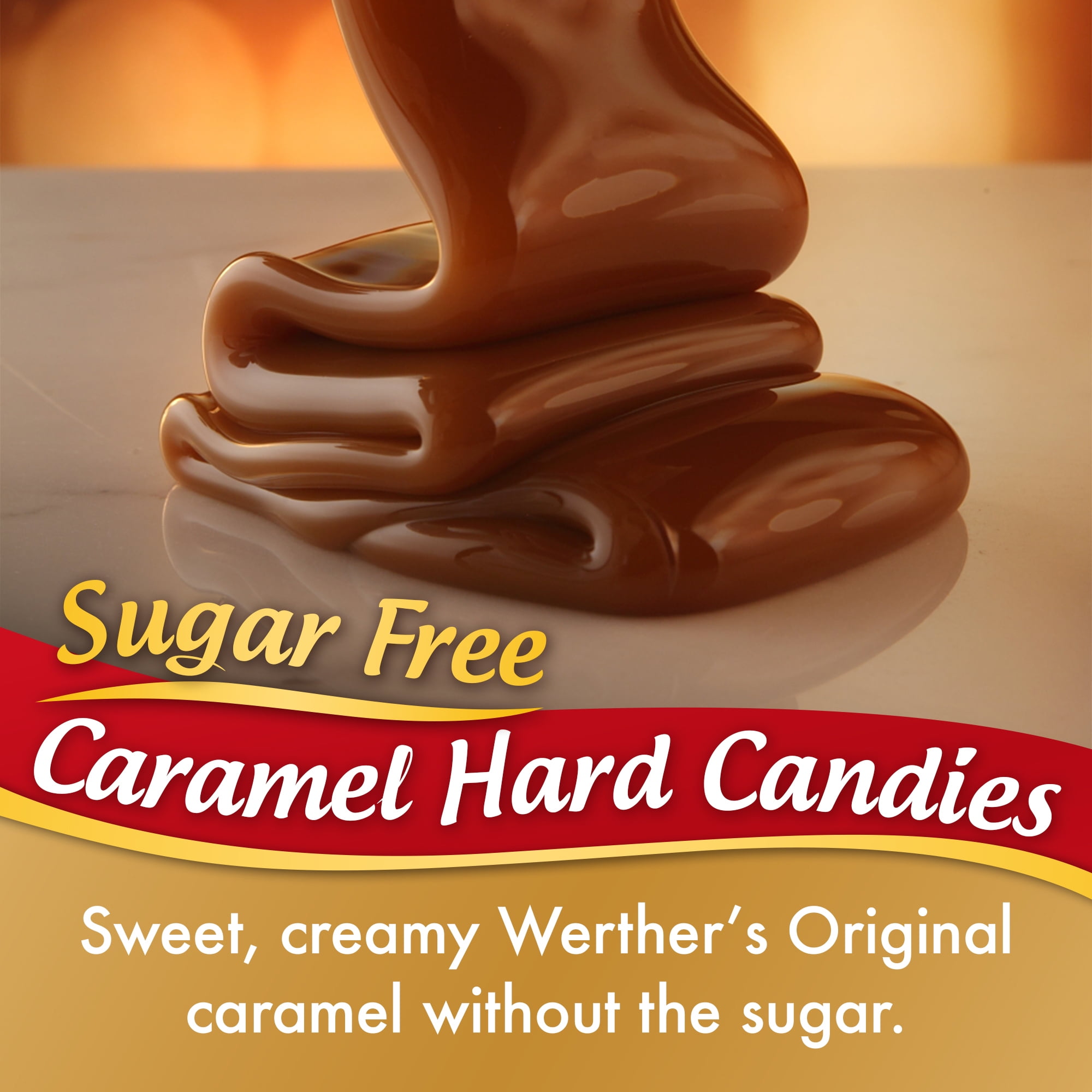 Werther's Original Hard Sugar Free Caramel Candy, 7.7 oz