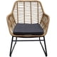 thumbnail image 1 of Silla Sillon Rattan Grupo Microtec Exterior acojinado Jardín Terraza Patio Todo Tipo de Clima Natural, 1 of 3