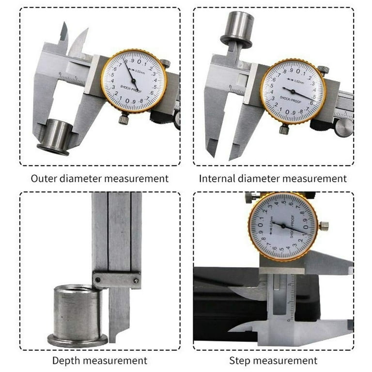Dial Calipers 0-150mm 0.02mm High Precision Industry