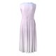 thumbnail image 5 of Vestido de playa sin mangas con cuello en V y estampado degradado de cielo estrellado para mujer - Decoración con cremallera, diseño con cinturilla, tallas S-XXL, 5 of 5