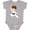 AC-Heather Grey, variant on Karate Boy, Cute Boy, Black Belt, Brown Hair Boys Baby Bodysuit