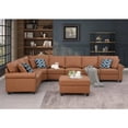 thumbnail image 3 of Devion Furniture Bouke Artificial Leather Modular Sofa Sectional With Ottoman, 3 of 7