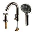 thumbnail image 6 of ALFI brand AB2503-BN Brushed Nickel Deck Mounted Tub Filler with Hand Held Showerhead, 6 of 10