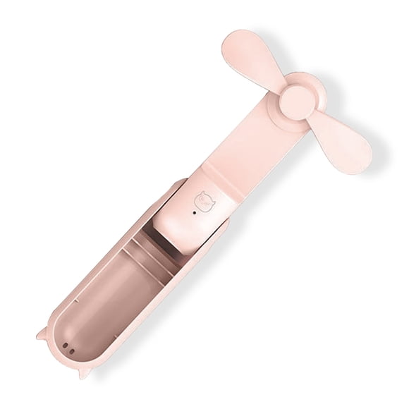 Injueey Ventilador de mano portátil USB de carga 3 velocidades plegable 1500mAh ventiladores Camping Electrodomésticos Rosa Injueey HA012708-02B