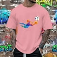 thumbnail image 5 of SXcggal Men's Summer Home Short Sleeved Round Neck Short Sleeved T Shirt Hop Breathable Lightweight Men's T-Shirt, 5 of 5