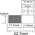 thumbnail image 4 of LNGOOR 90 Degree Adapter  Extend Rg6 Coaxial Cables  Wall Mounted Tvs Connector  Manage Cables Efficiently  Tight Space Installation  Protect Input Jack  Directtv And Dish Network, 4 of 6