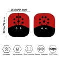 thumbnail image 6 of Binienty 2 Piece Sun Shade for Car Windshield Ladybug Windshield Sun Visor Foldable Automotive Sunshield Heat Reflector UV Rays Blocker Universal for Auto Truck Van SUV, 6 of 8