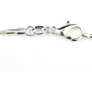 Pyramid Charm Snake Chain Necklace