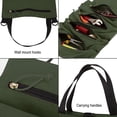 thumbnail image 3 of Tool Roll Organizer Bag, Heavy Duty Canvas Tool Storage Pouch with 5 Zipper Pockets for Wrenches, Sockets, Screwdrivers and More (Army Green), 3 of 7