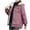 Pink, variant on Christmas Clearance! ZVNAΖH Women Puffer Coat with Hood Zip Up Quilted Jacket Winter Parka Jacket Warm Cardigan Jacket Casual Padded Jacket