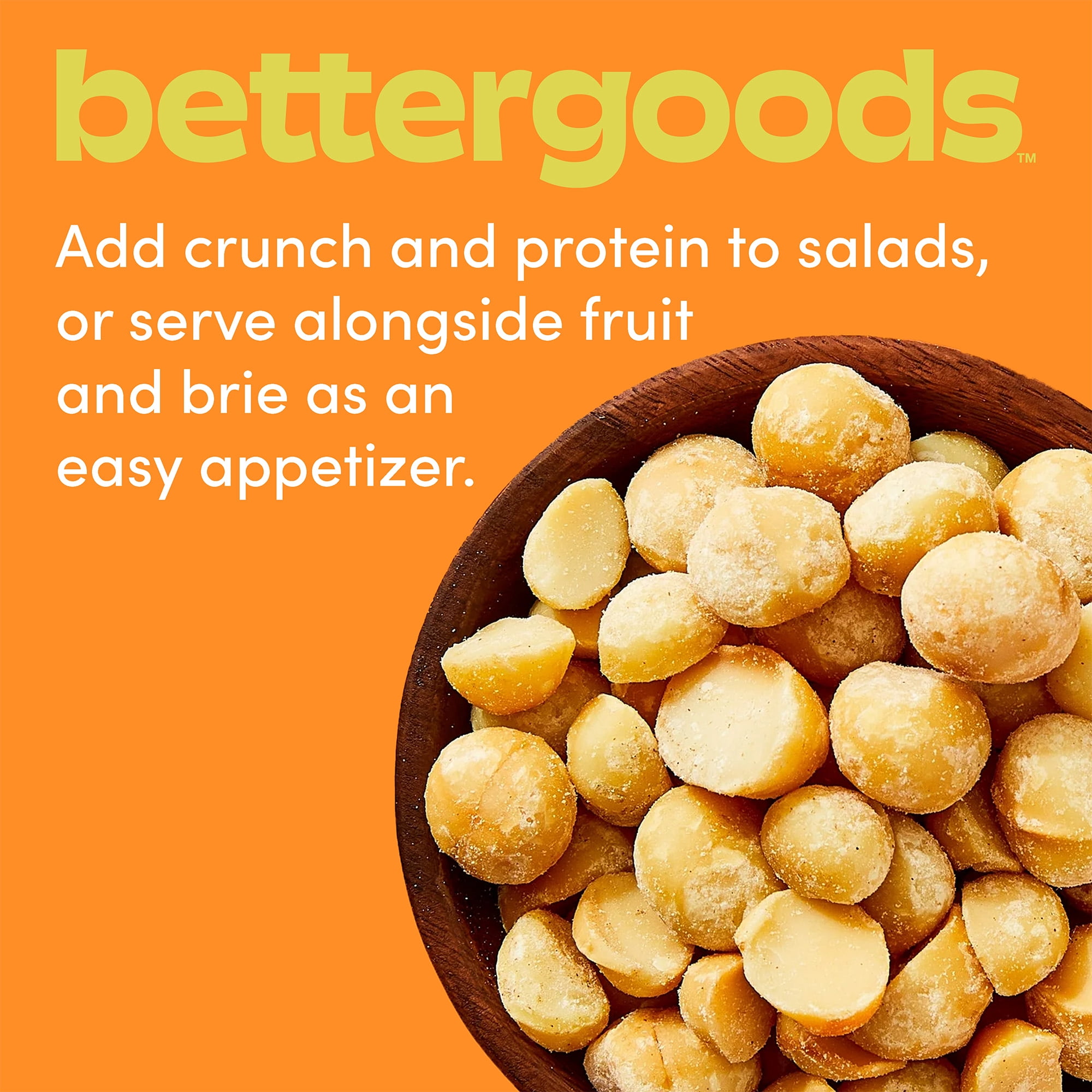 (3 pack) bettergoods Dry Roasted and Salted Macadamias, 10 oz