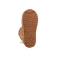 thumbnail image 5 of bebe Girl's Toddler Lightweight Winter Boot with Slanted Top Line and Bow - Toddler Cozy Boots, Cognac, 7, 5 of 9