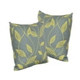 thumbnail image 6 of Noble House Magari Cute Leaves Outdoor Cushion in Yellow and Gray (Set of 2), 6 of 6