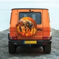thumbnail image 4 of Haiem Spare Tire Cover , Wheel Cover with Honeybee On Vibrant Flower printed, Camper Spare Tire Cover Fit for Jeep Wrangler Rv SUV Truck Travel Trailer-14 inch, 4 of 8