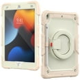 thumbnail image 2 of iPad 10.2 Case iPad 9th Gen 2021/iPad 8th Gen 2020/iPad 7th Gen 2019 Case,Rugged Protective Case with Tempered Glass Film 360° Rotatable Kickstand Handle Kid Proof Case for iPad 10.2",Rosegold, 2 of 8