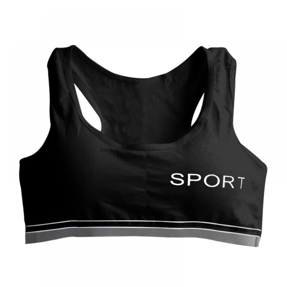 Teens Training Bra Puberty Girls Sports Bra No Trace Casual Bra Vest ...