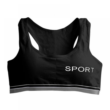 

Girls Pull Over Cotton Racerback Sports Bra