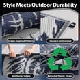 thumbnail image 6 of SIXHOME 8'x10' Waterproof Reversible Outdoor Rug with LED Strip Lights, Coastal Ocean-Inspired Patio Rug, Lightweight Woven Plastic Carpet for RV, Camping, Deck & Balcony, Dark Blue, 6 of 7