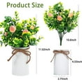 thumbnail image 5 of Fake Lemon Tree- Bonsai Tree Indoor with Pot Farmhouse Home Decor Living Room Kitchen Shelf Office Desk Bathroom Table Mini Outdoor Tree Faux Plant Porch Lemon Decor Floor Plant Tall, 5 of 5