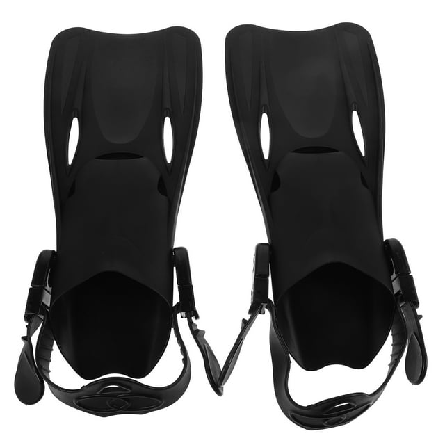 Aletas de natación ajustables para natación de largos y snorkel. Aletas de entrenamiento cortas. Mayor potencia de natación para hombres y mujeres.