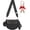 Black, variant on Bum Bags for Women Checkered Crossbody Bag Large Nylon Belt Purse Fanny Packs, Bonus with a Extra Strap