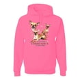 thumbnail image 2 of Wild Bobby, If It's Not a Chihuahua It's Just a Dog Gift, Unisex Graphic Hoodie Sweatshirt, Neon Pink, X-Large, 2 of 4