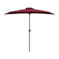 thumbnail image 1 of CorLiving Versa 8.5ft Outdoor Patio Half Umbrella with Steel Frame for Small Spaces, 1 of 9