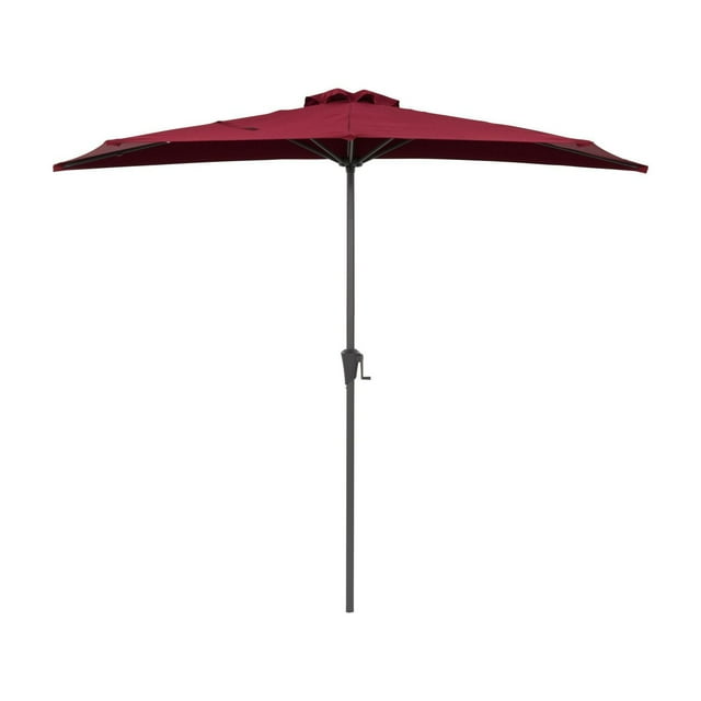 Parasol d'extérieur CorLiving Versa de 2,6 m avec cadre en acier pour petits espaces