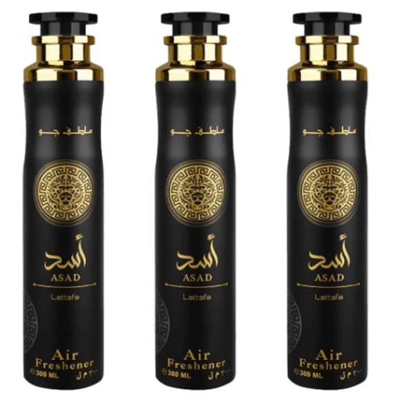 Lattafa - Asad Air Freshener 300ml (10.1 oz) 3 Pcs