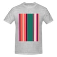 thumbnail image 4 of Bingfone Vertical Stripes Men'S Loose Fit Short-Sleeve Pocket T-Shirt, 4 of 7