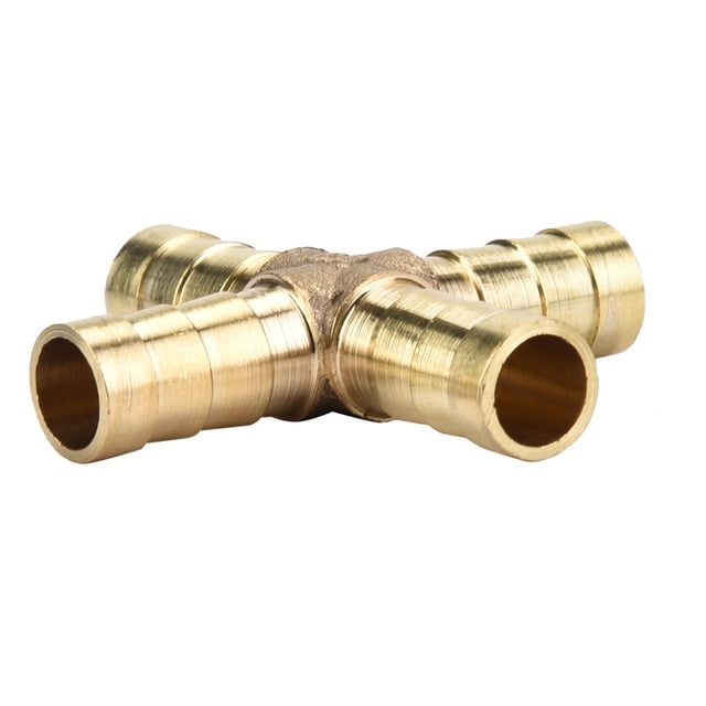 Connector, Functional Brass Fitting Brass Excellent Effect 4-way For Gas For Water