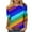 Blue 22006, variant on OWMEOT Rainbow Print Tops for Women Trendy 3/4 Length Sleeve Shirts Loose Fit Round Neck Blouses Casual Tees for Holiday