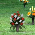 thumbnail image 4 of Resilient Stunning Synthetic Bouquets for Tombstones, Tribute Displays & Celebration Accents featuring 24 Heads & Crafted Parts for Yard Fences, 4 of 8