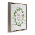 thumbnail image 3 of Stupell Industries Sweet Home Eucalyptus Wreath Typography Painting Brown Floater Framed Canvas Art Print Wall Art, 18 x 18, 3 of 9